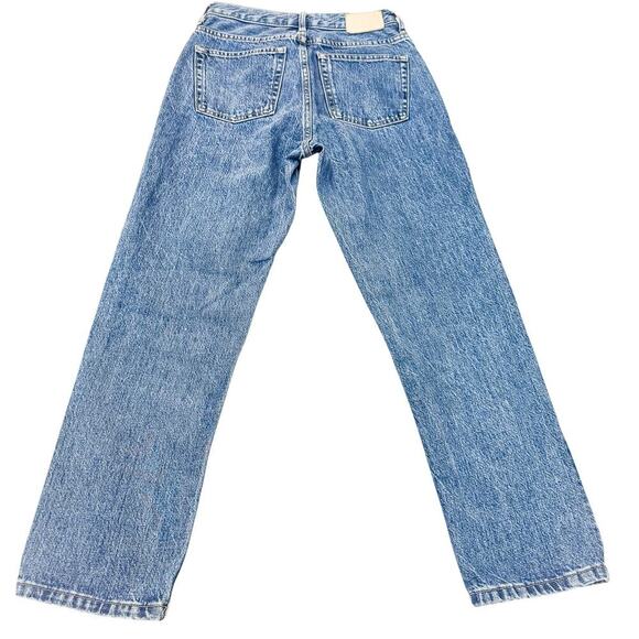 Everlane The Cheeky Jean Button Fly Medium Wash Denim Size 25 Crop - Picture 3 of 8
